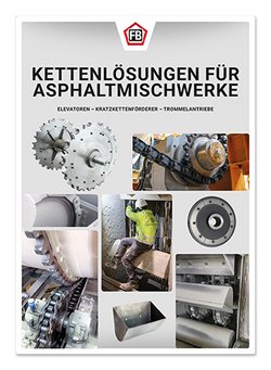Asphaltmischwerke - Elevatorketten, Trommelantriebe, Kratzerketten