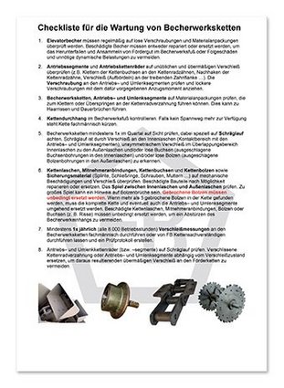 Wartungstipps für Becherwerksketten (Elevatorketten)